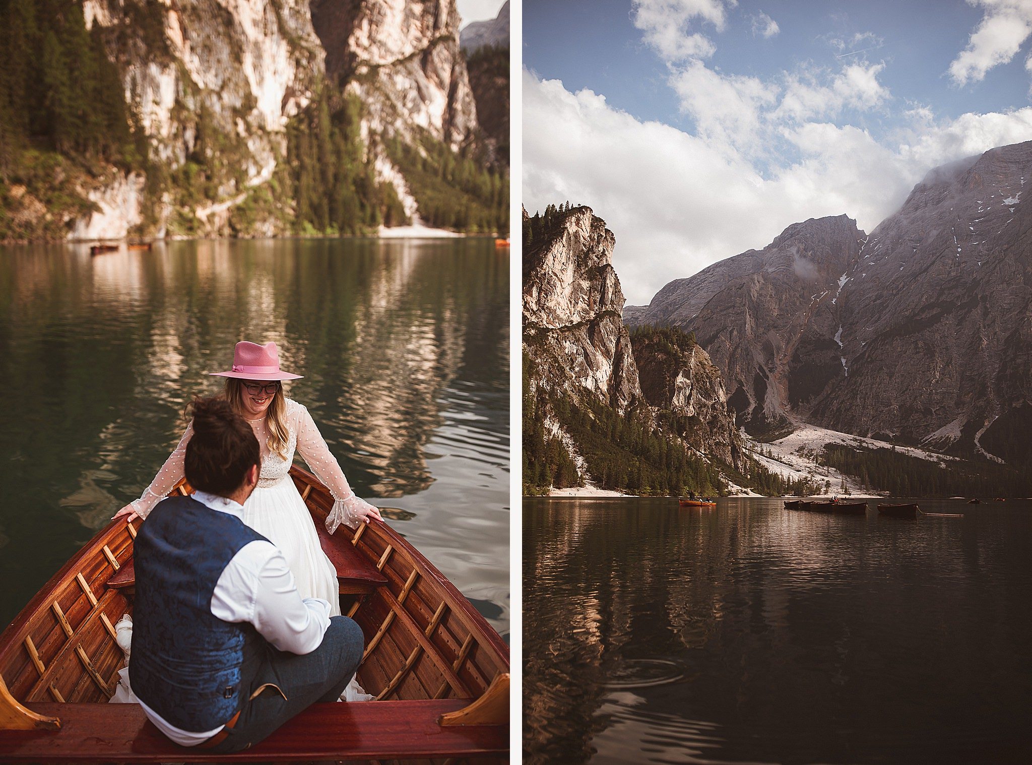 Lago di Braies wedding