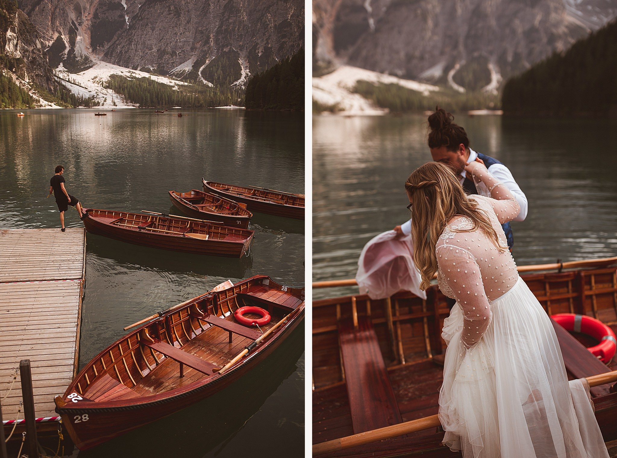 Lago di Braies wedding