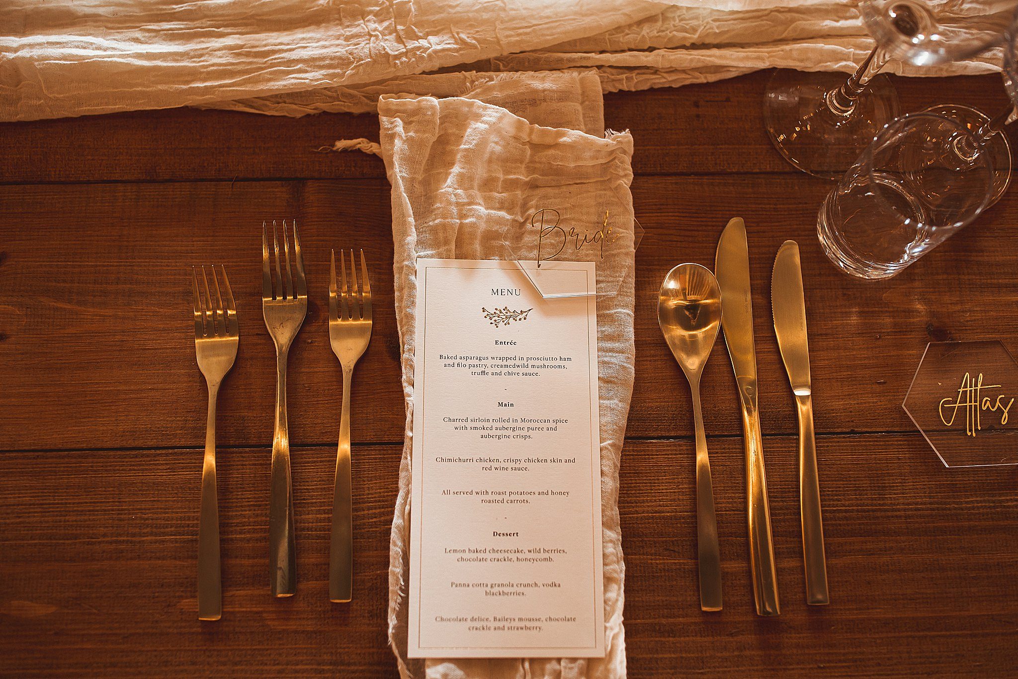 Gold Wedding Cutlery