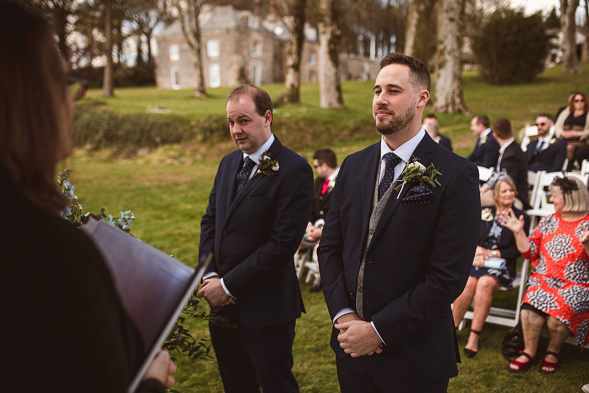 Groom waiting for bride