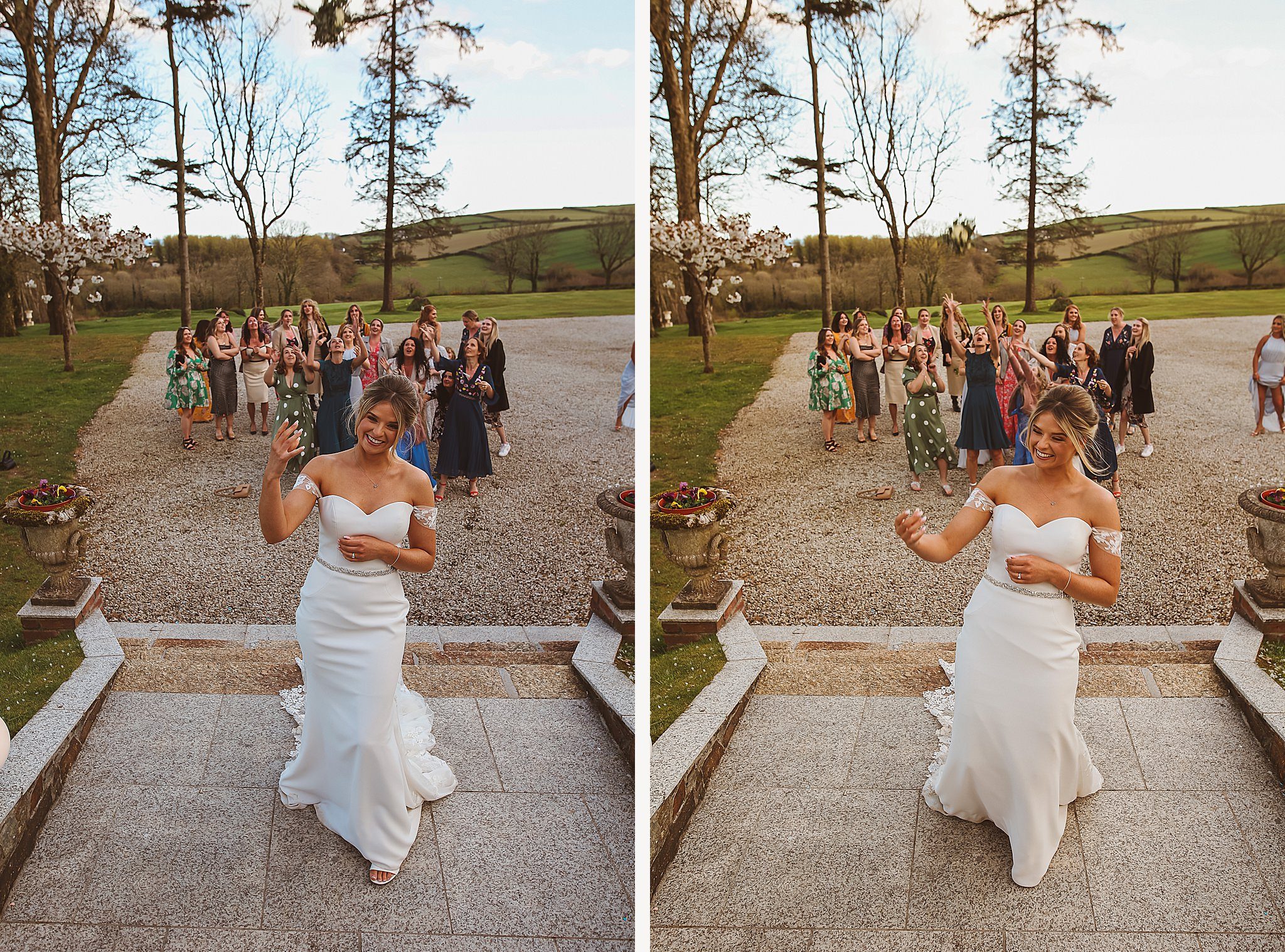 Wedding bouquet throw